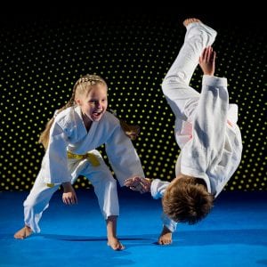 Martial Arts Lessons for Kids in Irvine CA - Judo Toss Kids Girl